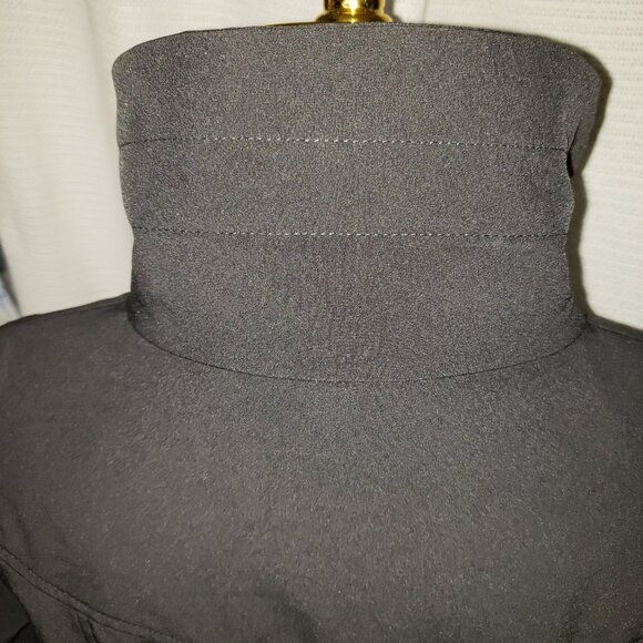 Kristen Blake black trench coat w/ red detail | Size Small - Picture 14 of 16